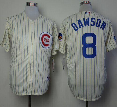 Cubs #8 Andre Dawson Cream 1969 Turn Back The Clock Stitched MLB Jersey - Click Image to Close